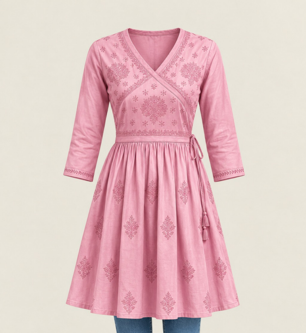 Modal Satin Short Kurti