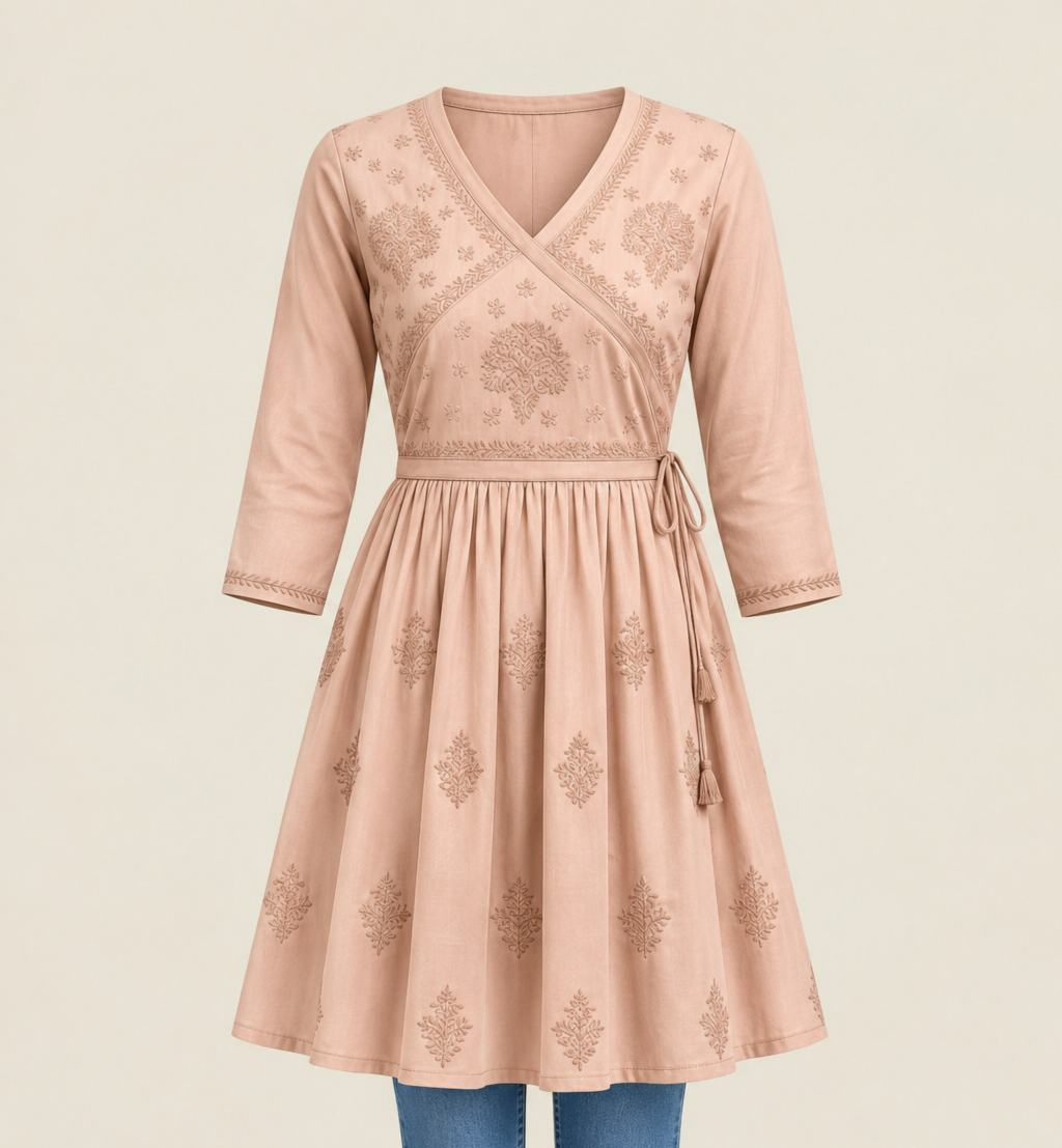 Modal Satin Short Kurti