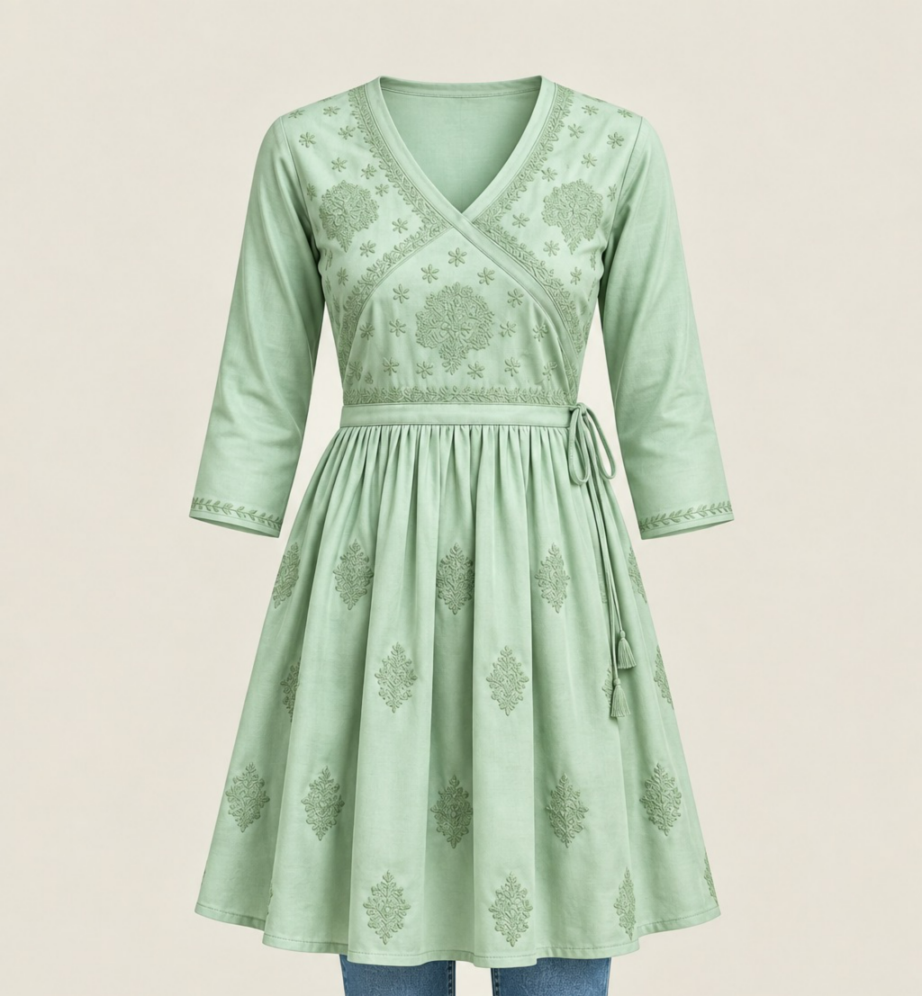 Modal Satin Short Kurti