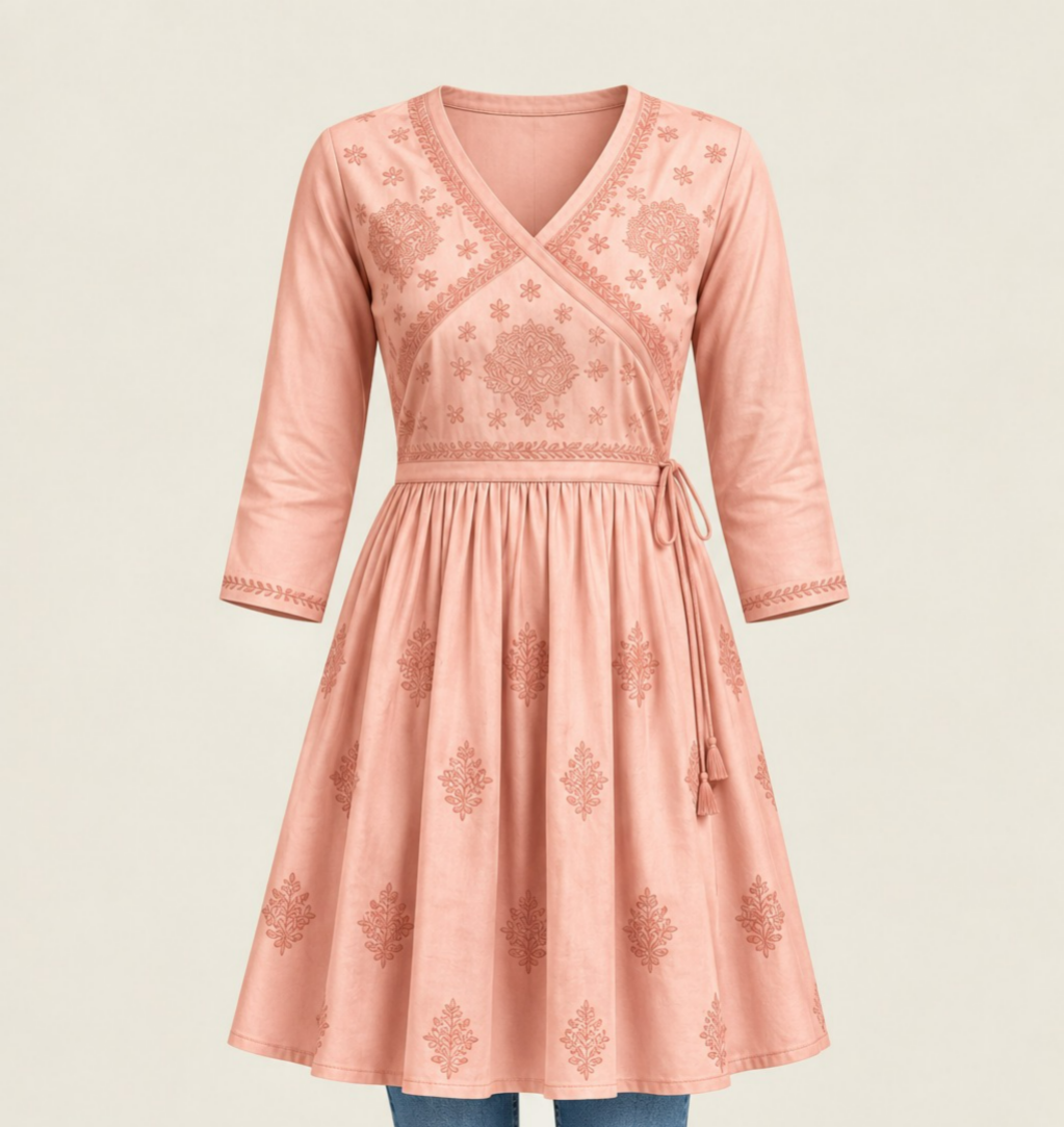 Modal Satin Short Kurti