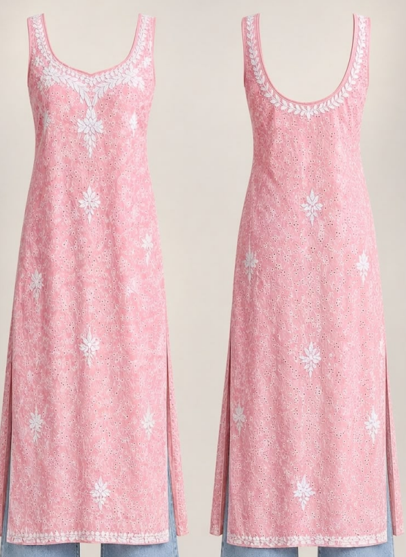 Sleeveless Ada – Sleeveless Open-Back Kurti