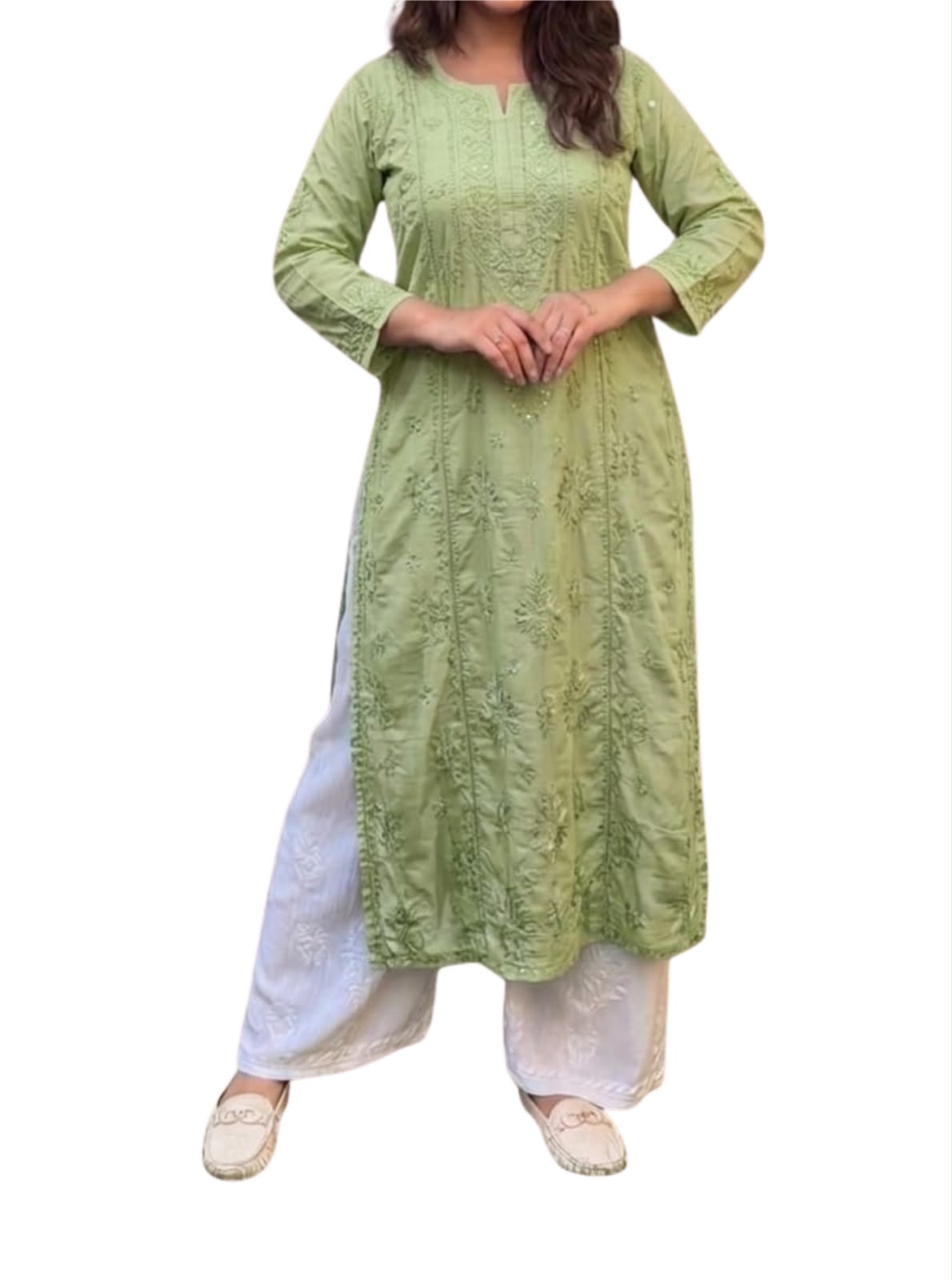 Meher Chanderi Panel Kurti
