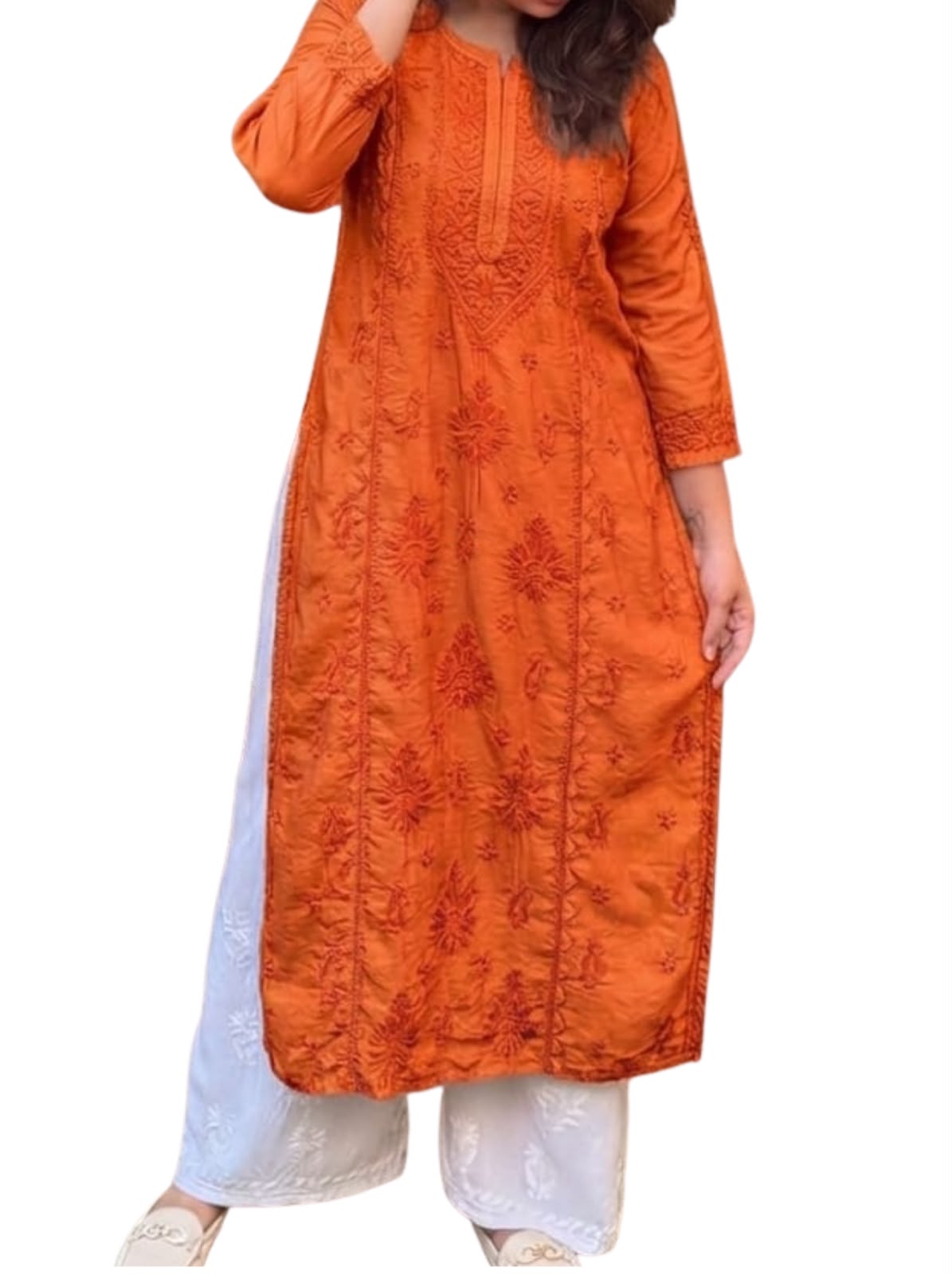 Meher Chanderi Panel Kurti