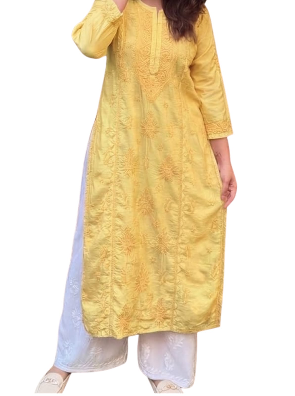 Meher Chanderi Panel Kurti