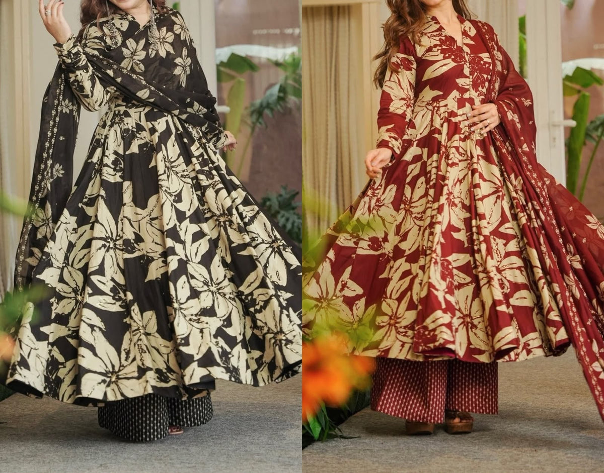 Printed Anarkali Set